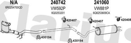 Klarius 780213E - Impianto gas scarico autozon.pro