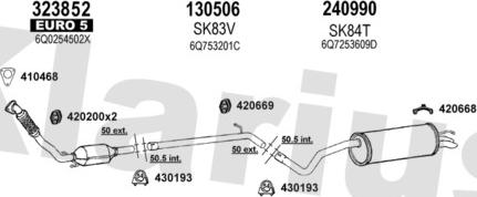 Klarius 780277E - Impianto gas scarico autozon.pro