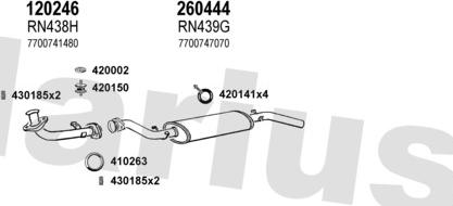 Klarius 720238E - Impianto gas scarico autozon.pro