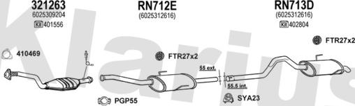 Klarius 720743U - Impianto gas scarico autozon.pro