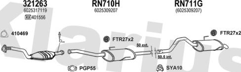 Klarius 720742U - Impianto gas scarico autozon.pro