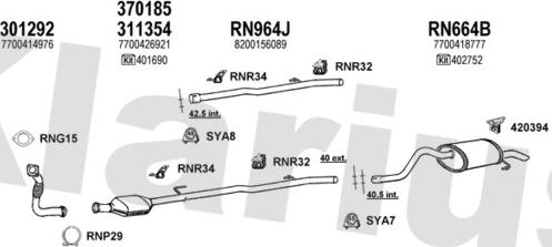 Klarius 720712U - Impianto gas scarico autozon.pro