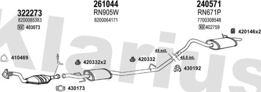 Klarius 721060E - Impianto gas scarico autozon.pro