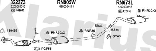 Klarius 721060U - Impianto gas scarico autozon.pro