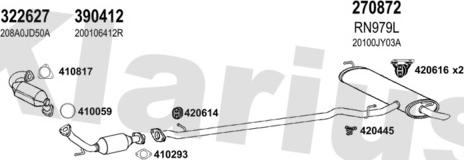 Klarius 721181E - Impianto gas scarico autozon.pro