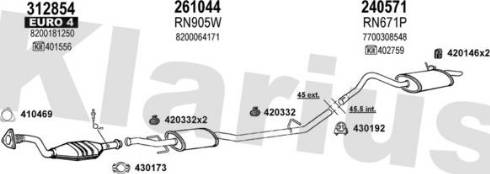 Klarius 721360E - Impianto gas scarico autozon.pro