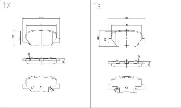 Klaxcar France 24663z - Kit pastiglie freno, Freno a disco autozon.pro