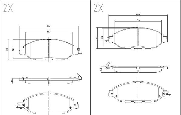 Klaxcar France 24667z - Kit pastiglie freno, Freno a disco autozon.pro