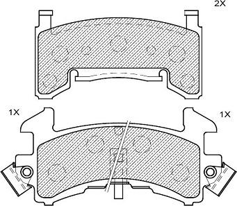 BENDIX 7070A - Kit pastiglie freno, Freno a disco autozon.pro