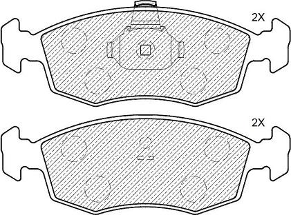 Klaxcar France 24617z - Kit pastiglie freno, Freno a disco autozon.pro