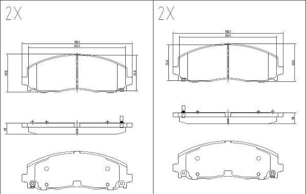 Klaxcar France 24639z - Kit pastiglie freno, Freno a disco autozon.pro