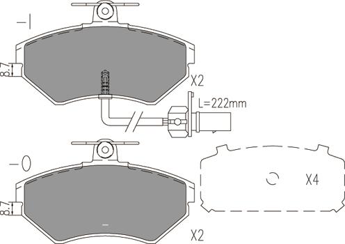 Klaxcar France 24004z - Kit pastiglie freno, Freno a disco autozon.pro