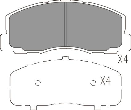 Klaxcar France 24011z - Kit pastiglie freno, Freno a disco autozon.pro