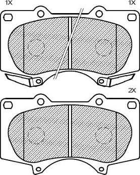 Klaxcar France 24158z - Kit pastiglie freno, Freno a disco autozon.pro