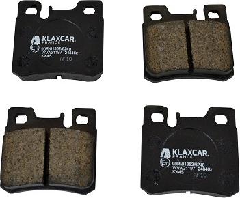 Klaxcar France 24846z - Kit pastiglie freno, Freno a disco autozon.pro