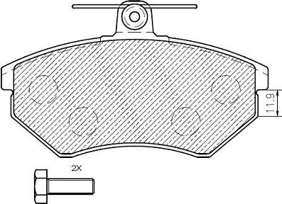 Klaxcar France 24841z - Kit pastiglie freno, Freno a disco autozon.pro