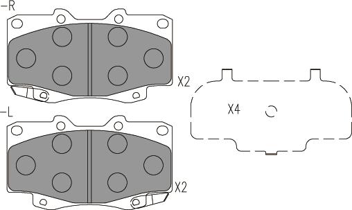 Klaxcar France 24789z - Kit pastiglie freno, Freno a disco autozon.pro