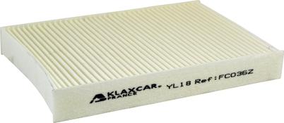 Klaxcar France FC036z - Filtro, Aria abitacolo autozon.pro