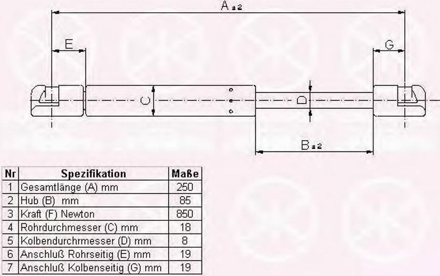 Klokkerholm 50772800 - Ammortizzatore pneumatico, Cofano motore autozon.pro