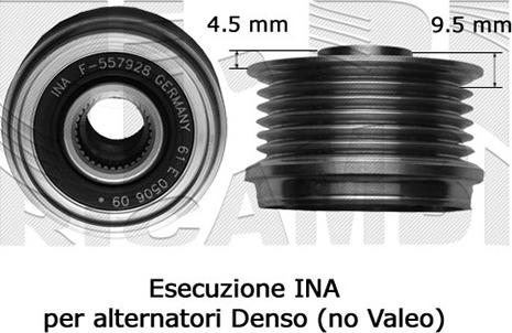 KM International FI17900 - Puleggia cinghia, Alternatore autozon.pro