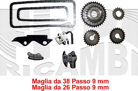 KM International KCD009 - Kit catena distribuzione autozon.pro