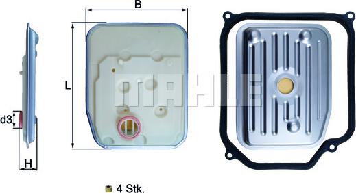 KNECHT HX 147KIT1 - Filtro idraulico, Cambio automatico autozon.pro