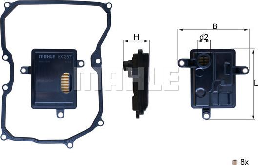 KNECHT HX 267D - Filtro idraulico, Cambio automatico autozon.pro