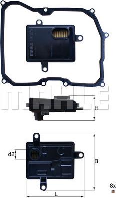 KNECHT HX 275D - Filtro idraulico, Cambio automatico autozon.pro