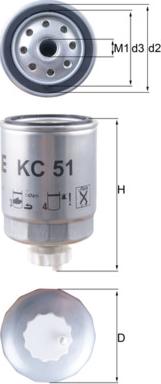 KNECHT KC 51 - Filtro carburante autozon.pro