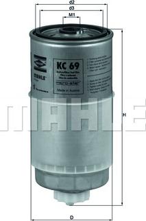 KNECHT KC 69 - Filtro carburante autozon.pro