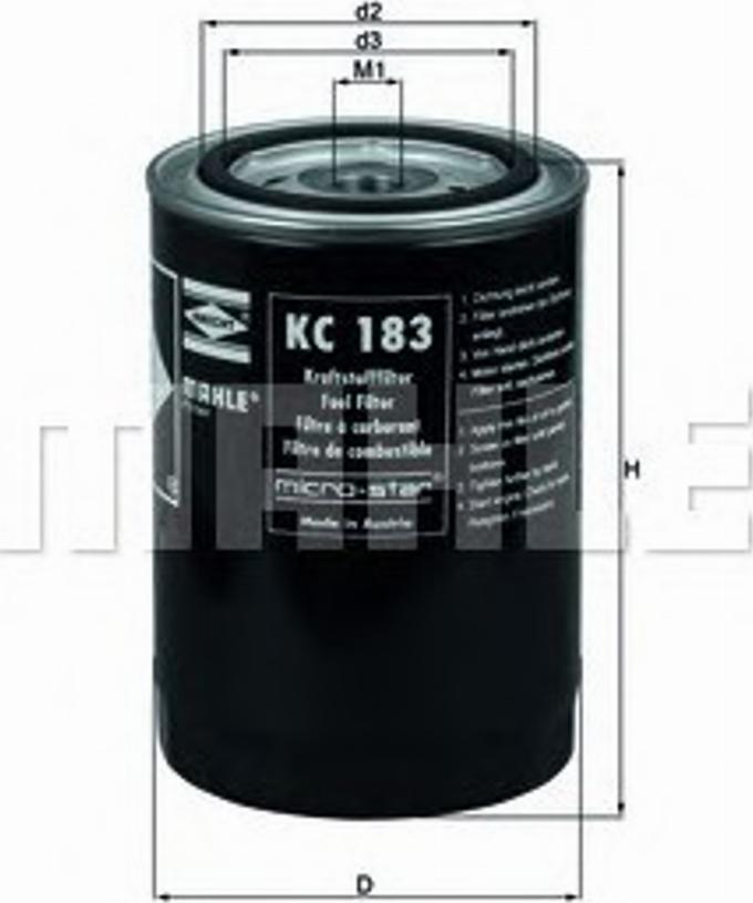 KNECHT KC 183 - Filtro carburante autozon.pro