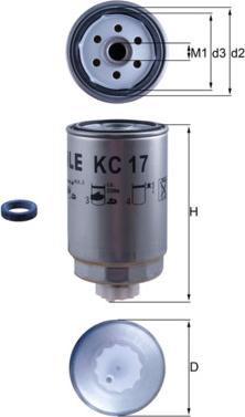 KNECHT KC 17D - Filtro carburante autozon.pro