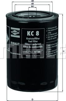 KNECHT KC 8 - Filtro carburante autozon.pro