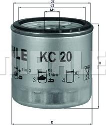 KNECHT KC 20 - Filtro carburante autozon.pro