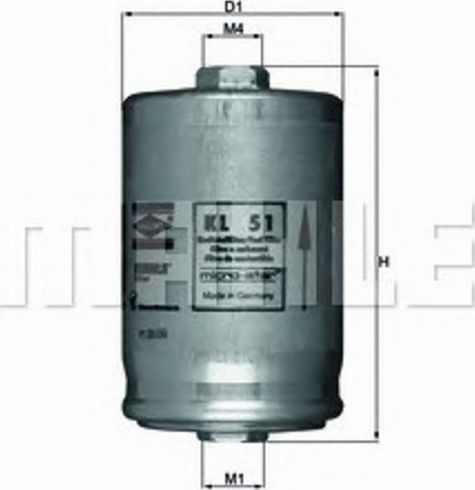 KNECHT KL 51 - Filtro carburante autozon.pro