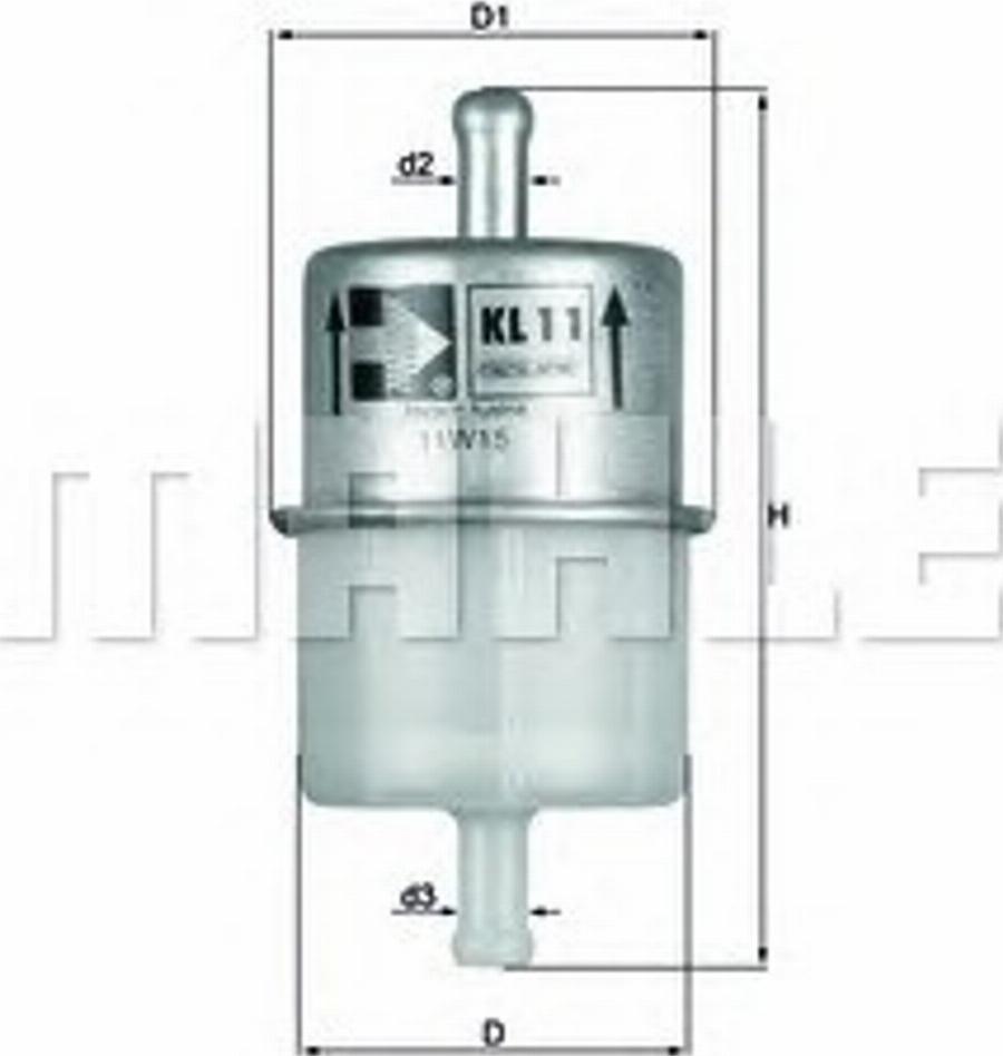 KNECHT KL 11 - Filtro carburante autozon.pro