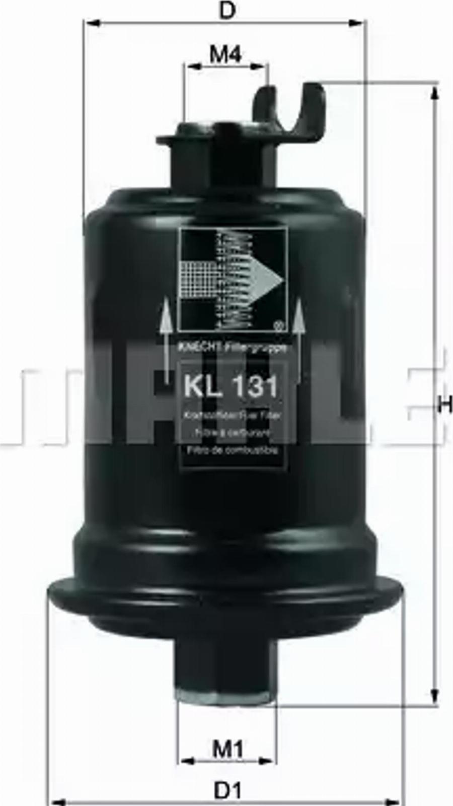 KNECHT KL 131 - Filtro carburante autozon.pro