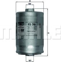 KNECHT KL 36 - Filtro carburante autozon.pro