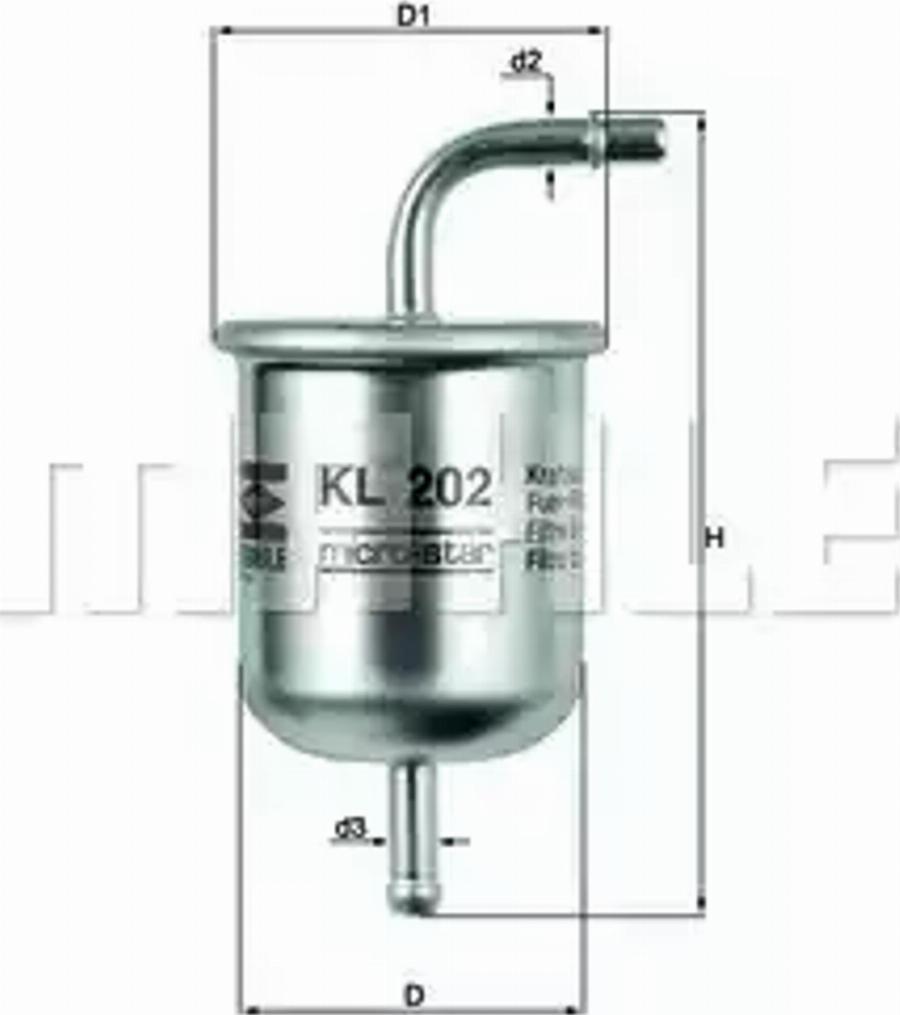 KNECHT KL 202 - Filtro carburante autozon.pro