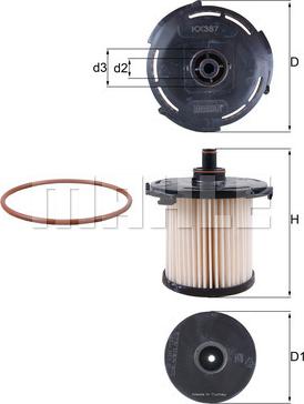 KNECHT KX 387D - Filtro carburante autozon.pro