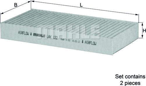 KNECHT LAK 122/S - Filtro, Aria abitacolo autozon.pro