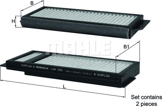 KNECHT LAK 346/S - Filtro, Aria abitacolo autozon.pro