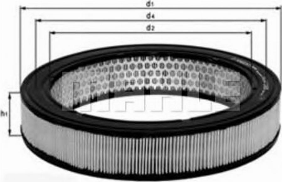 KNECHT LX154 - Filtro aria autozon.pro