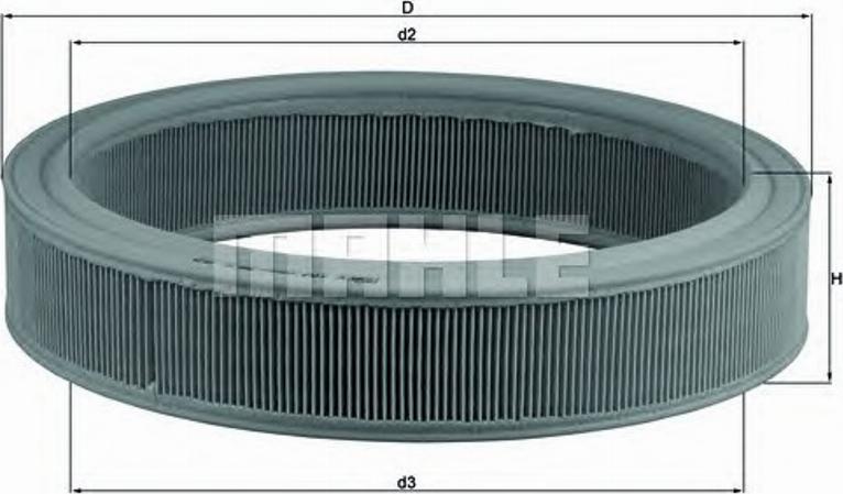 KNECHT LX 104 - Filtro aria autozon.pro