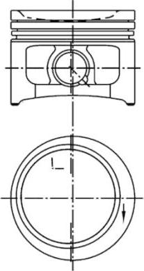 Kolbenschmidt 99679600 - Pistone autozon.pro