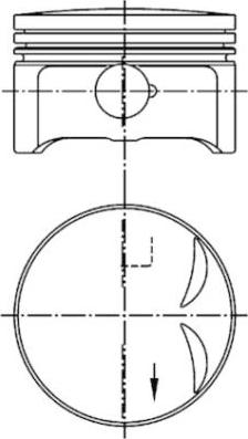 Kolbenschmidt 94952600 - Pistone autozon.pro