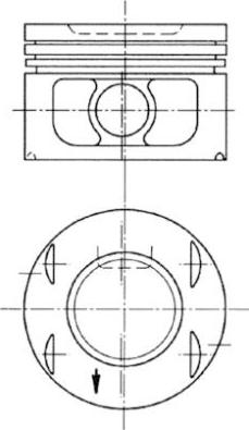 Kolbenschmidt 94673700 - Pistone autozon.pro