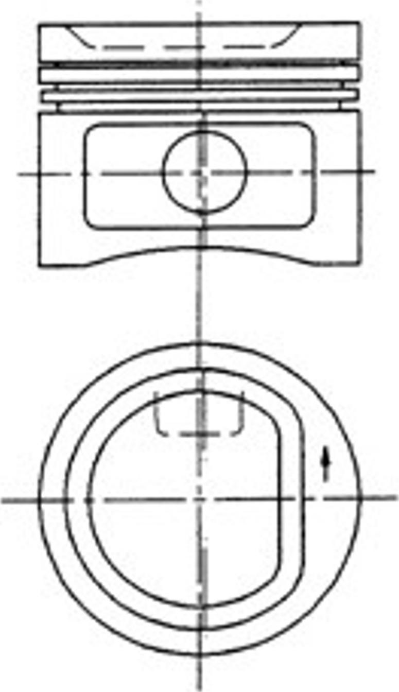 Kolbenschmidt 94353700 - Pistone autozon.pro