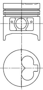 Kolbenschmidt 94372600 - Pistone autozon.pro