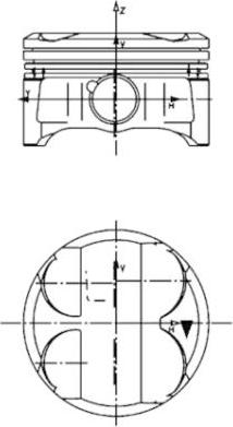 Kolbenschmidt 40086600 - Pistone autozon.pro